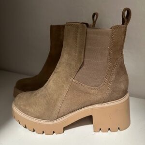 Dolce Vita Tan Suede Ankle Boots